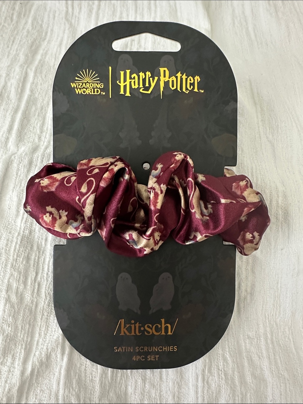 New Kitsch Harry Potter Gryffindor Satin Scrunchie